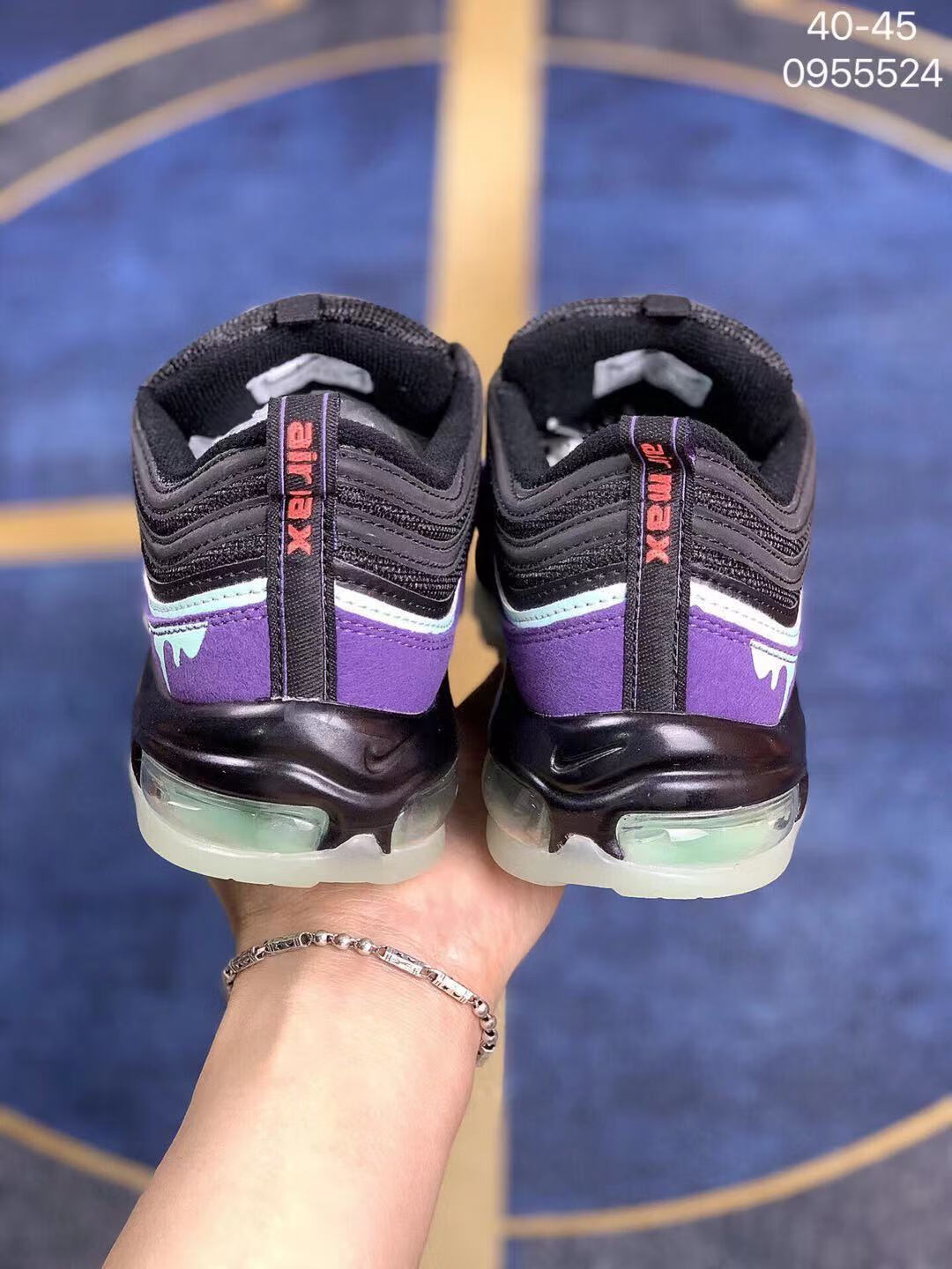 max97耶稣圣水万花筒湖水绿篮联名白气垫慢跑鞋运动鞋休闲鞋 耶稣圣水