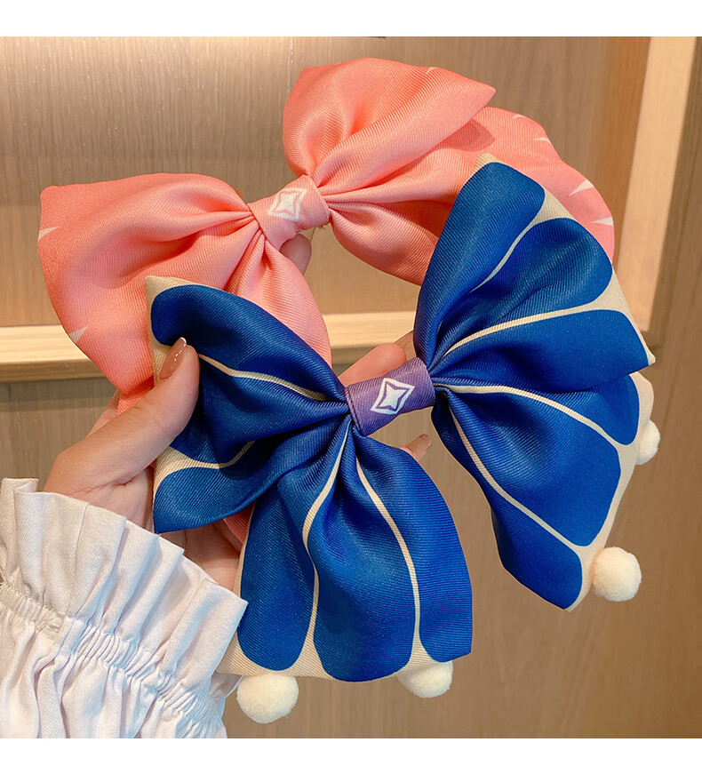 动漫同人头饰sky光遇同人斗篷大蝴蝶结发夹后脑勺发饰动漫周边头饰