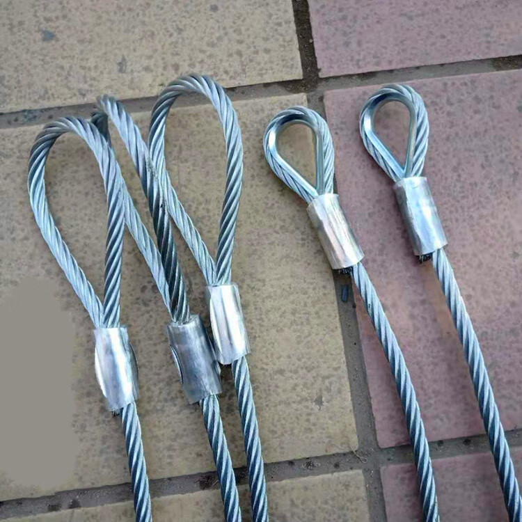 压扣钢丝绳钢丝绳吊索具起重吊装编头钢丝绳10mm12mm14mm16mm18镀锌