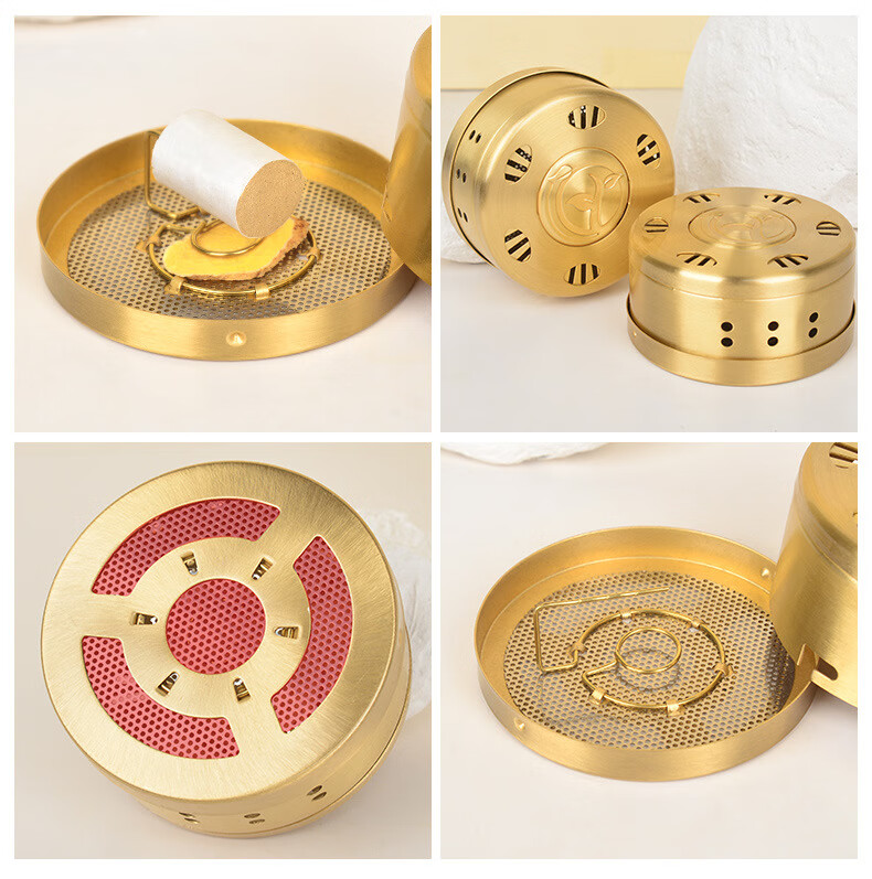 妙艾堂新款随身艾灸盒家用无烟艾灸颈椎膝盖全身通用随身灸布套陈艾柱