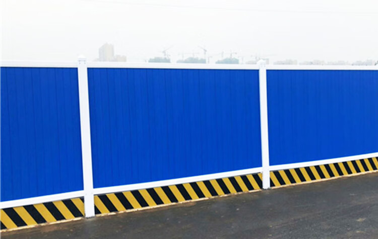 pvc工地临时钢结构装配式彩钢地铁围挡室外彩钢瓦施工简易挡板 军绿色