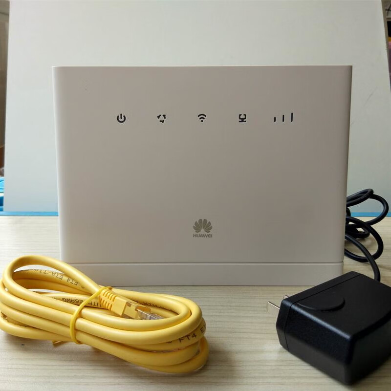 华为b315s-936 cpe 工程办公4g路由器插卡转wifi双天线4网口 99成新无
