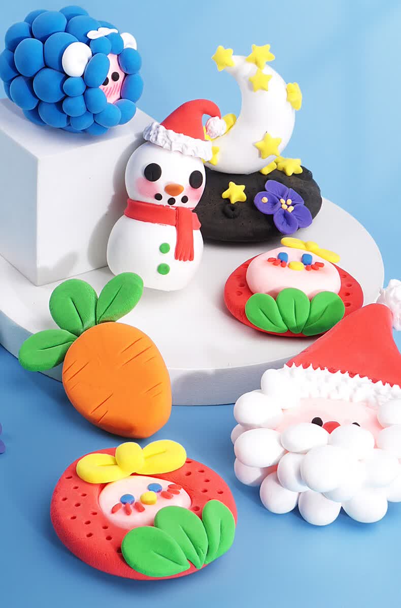 轻粘土大包装补充装100g儿童橡皮泥幼儿园黏土手工diy材料100g彩泥轻