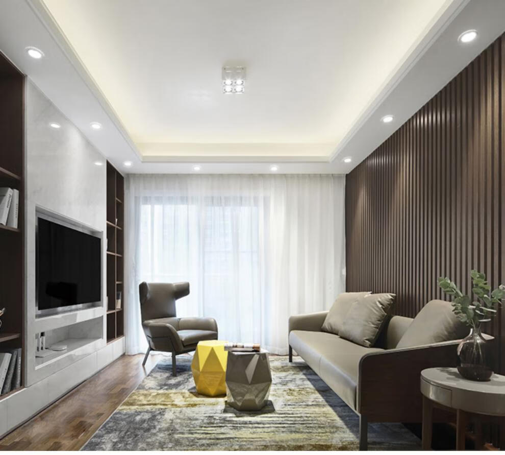 筒灯led薄三色变光9w12w18w开孔7.