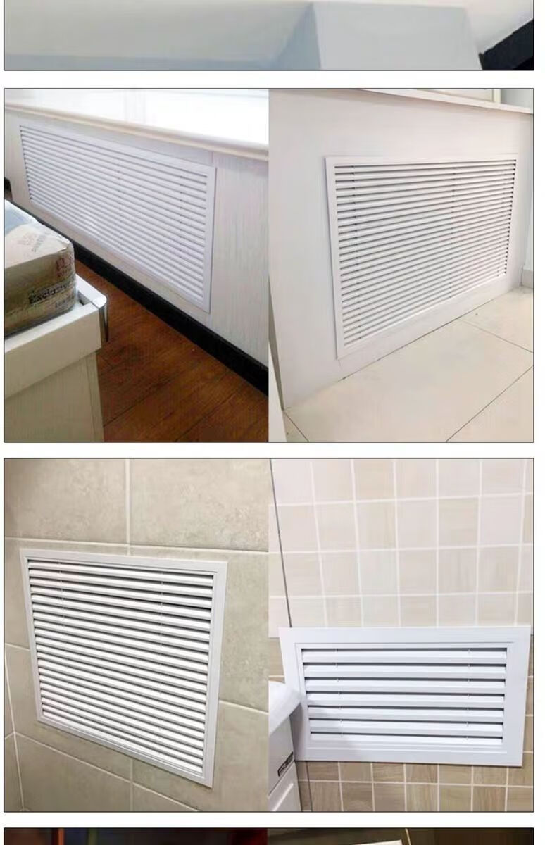 定制铝合金暖气罩暖气片装饰百叶窗出风口分水器地暖罩防雨百叶 300*3