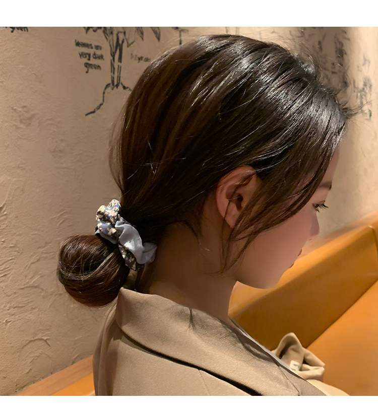 倾欣韩系大肠发圈ins复古法式头绳女扎马尾丸子头发绳气质肥肠三件套