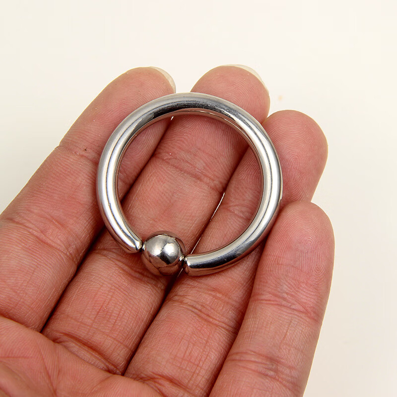 特大 钛钢pa卡球环环贞洁锁乳环男女士阴环无须工