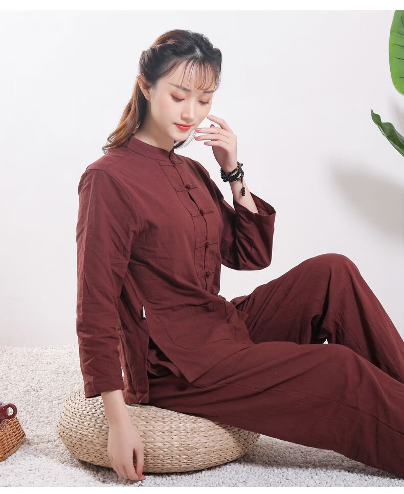 居士服女佛教衣服外套海青僧服女居士禅修服居士服拜佛打坐服玄善男