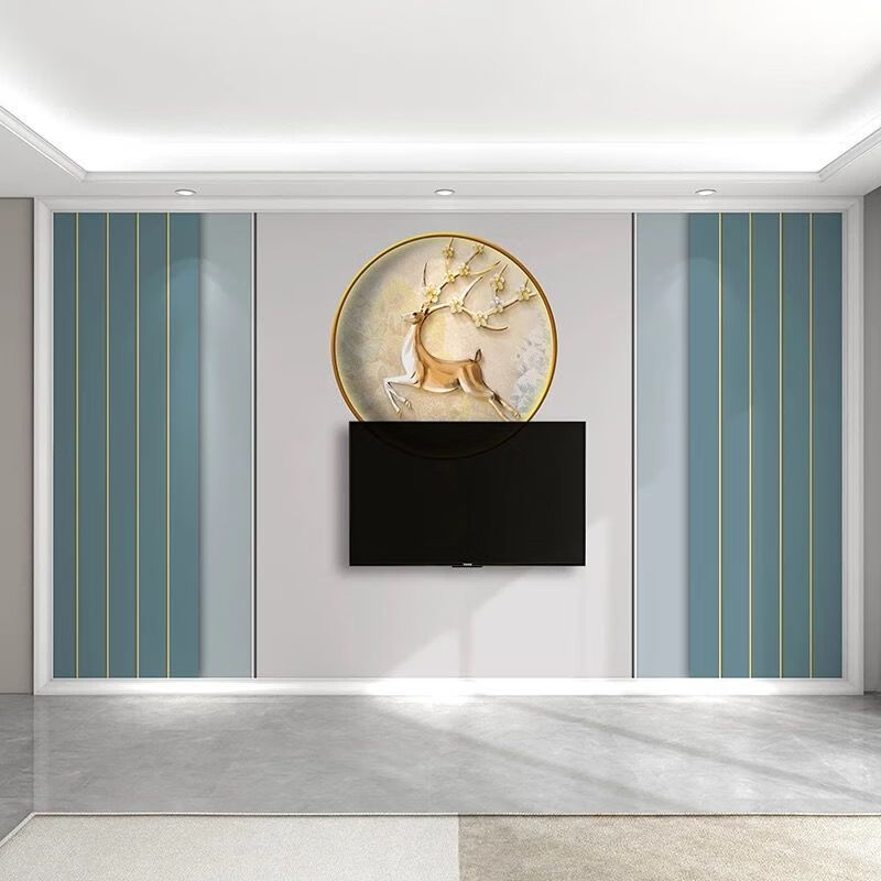 电视背景墙壁画墙纸北欧风格客厅2022新款壁纸电视背景墙墙布现代简约