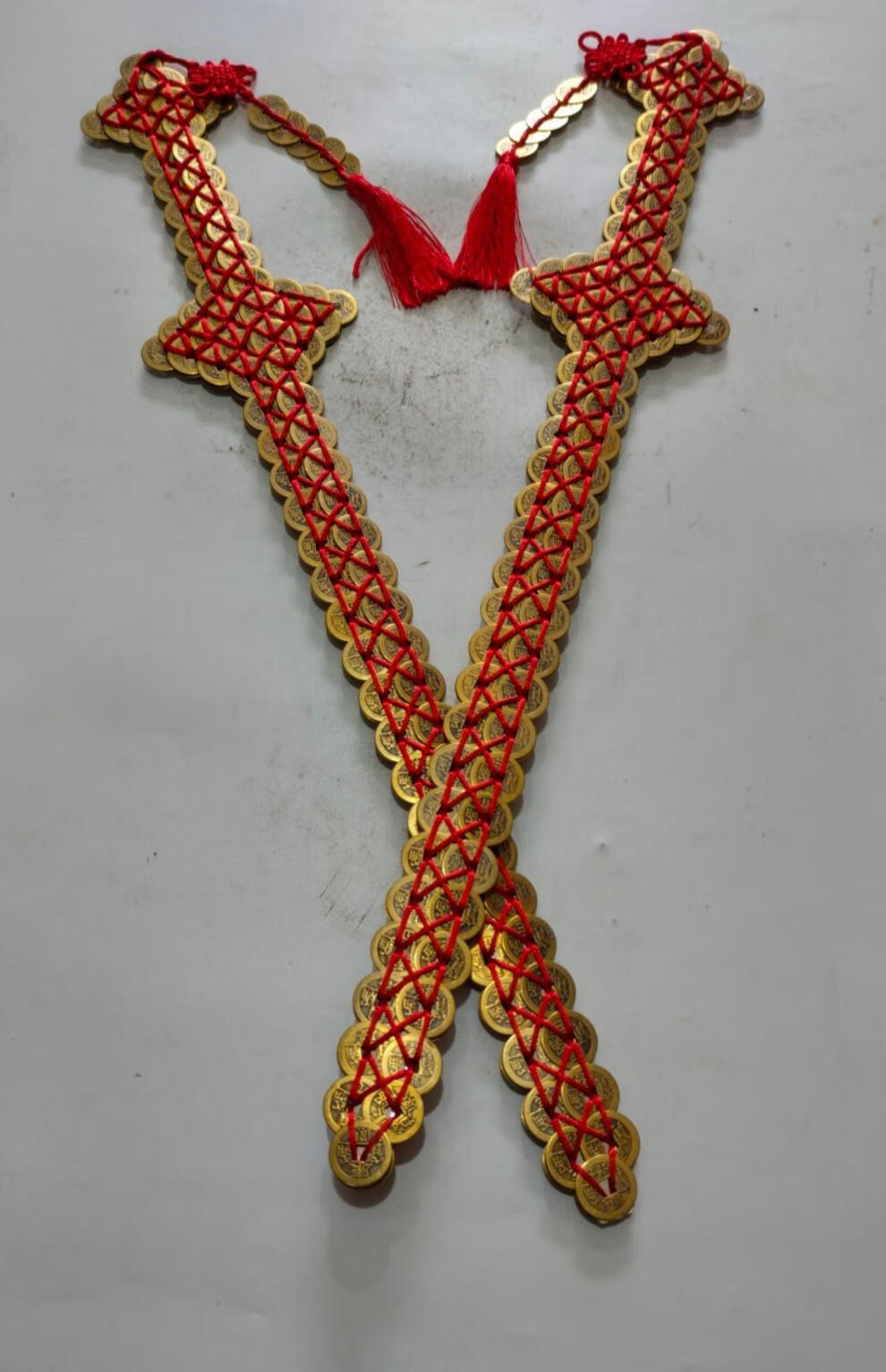 纯铜铜钱五帝钱宝剑摆件林正英黄铜古钱剑吉祥物家居办公室装饰品