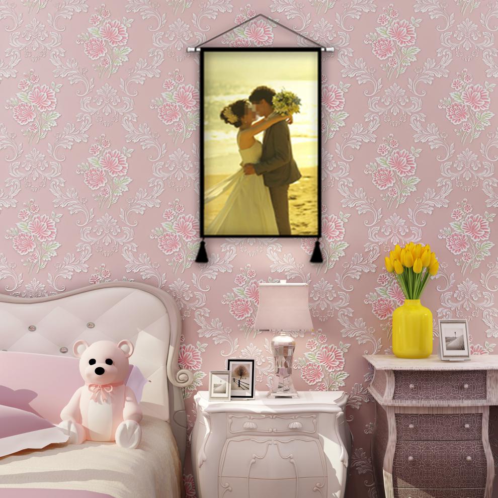 储瑾定制布艺挂毯diy毕业照艺术写真电表箱遮挡挂画婚纱照布画 08【宽