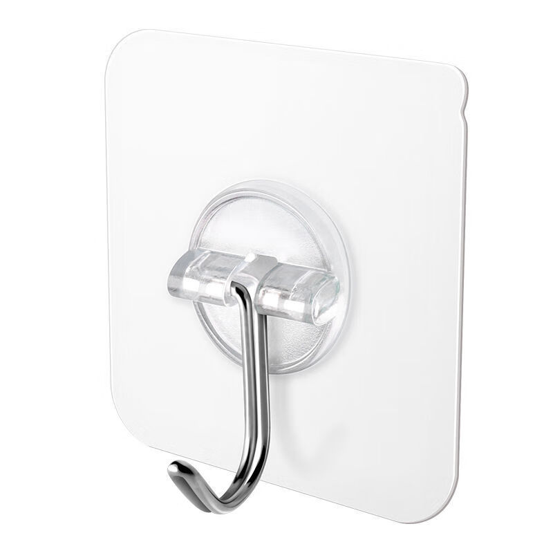 贴钩原出口加厚款免打孔无痕挂钩贴强力墙面粘胶厨房浴室门后粘钩10个