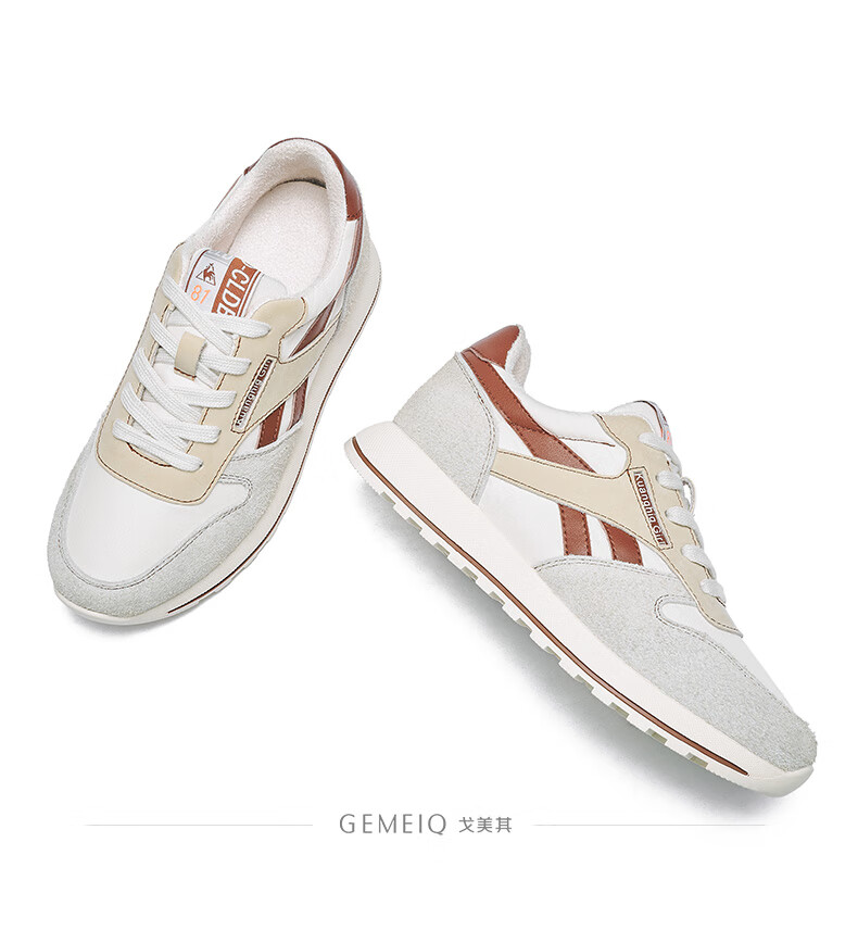 戈美其2020冬磨砂运动鞋女时尚百搭加绒轻便休闲跑步鞋 米蓝色 39