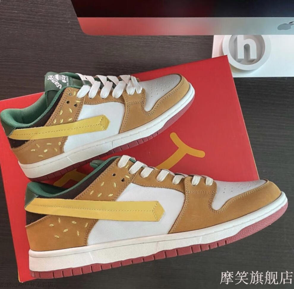 vandy汉堡鞋vandy the pink汉堡包鞋子男女同款休闲滑板鞋薯条dunk