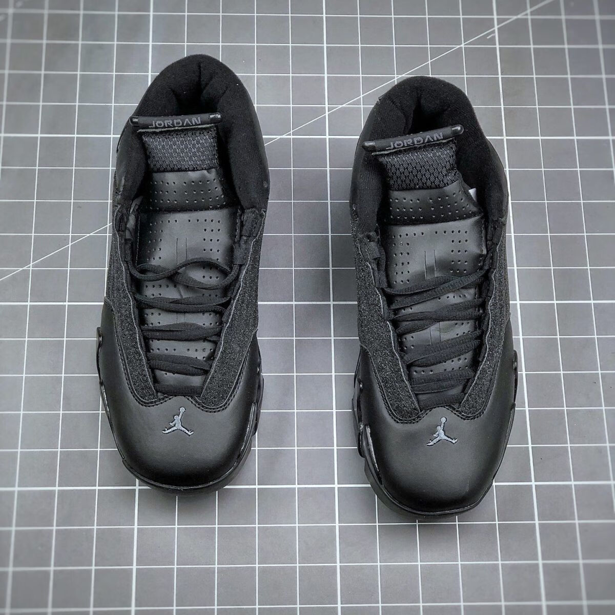 公司级air4乔14纯黑色中帮休闲百搭运动气垫实战现货40