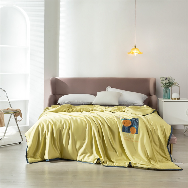 款捡漏家纺新款柠小白时尚夏被桔子200x230cm单夏被空调被/夏凉被