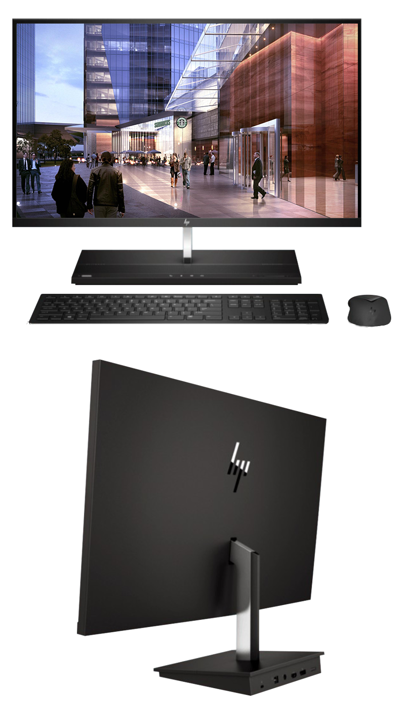 惠普(hp)eliteone 1000 g2 aio nt 4g独显 4k高清曲面屏商用一体机 8