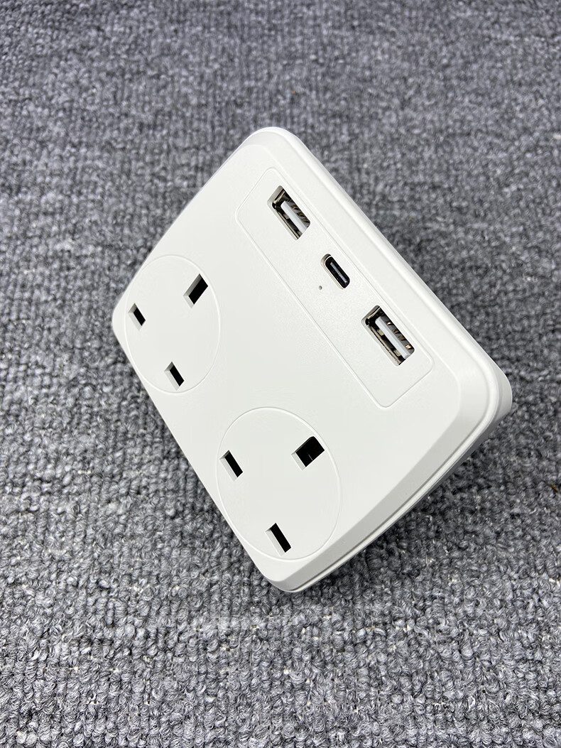 新款英规港式多功能插板usb插座英制港版插头面板多孔无线转换器 英规