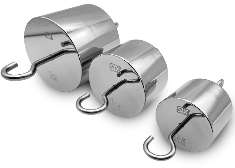 单钩砝码 m1级双钩 不锈钢带钩吊钩力值挂钩砝码 500g1kg定制 双钩