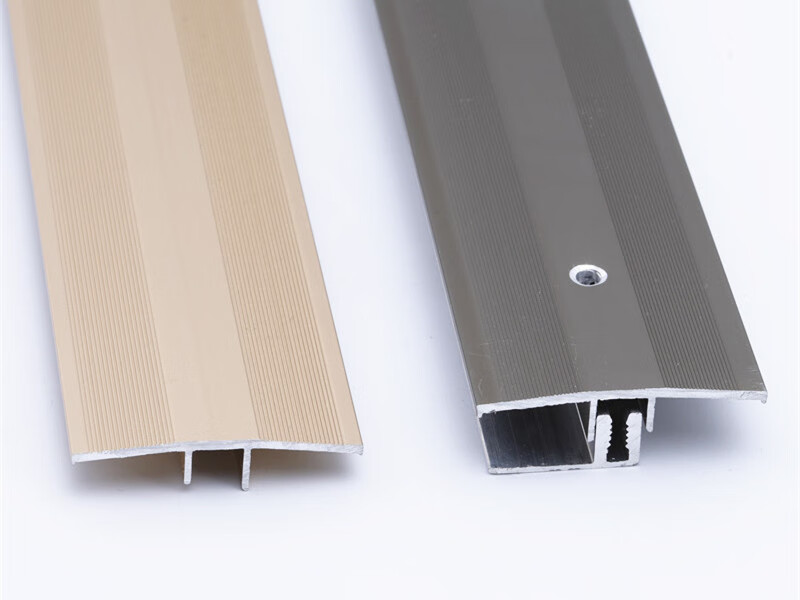 木地板压条门槛条 铝合金扣平扣木地板门扣条门口条过门条 沙滩金-带