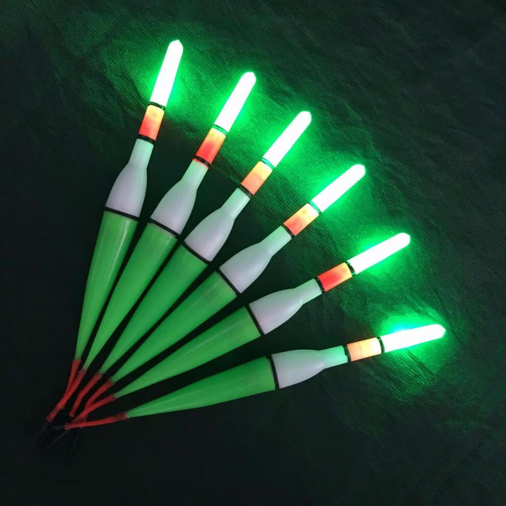 电子漂日夜两用超亮夜光漂带电池塑料鱼漂浮漂渔具立式漂钓鱼用品 【6