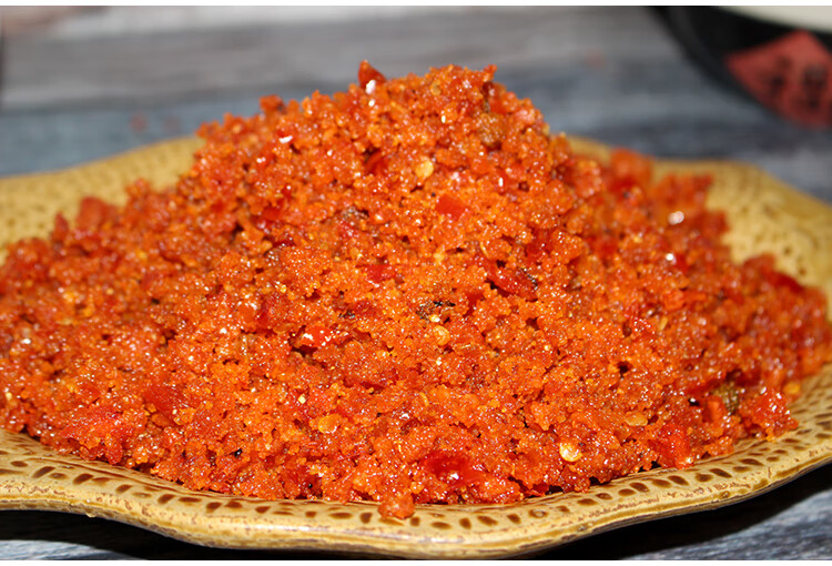 【官方旗舰】恩施榨广椒 渣辣子生渣海椒酸微辣需炒熟350g/坛【图片