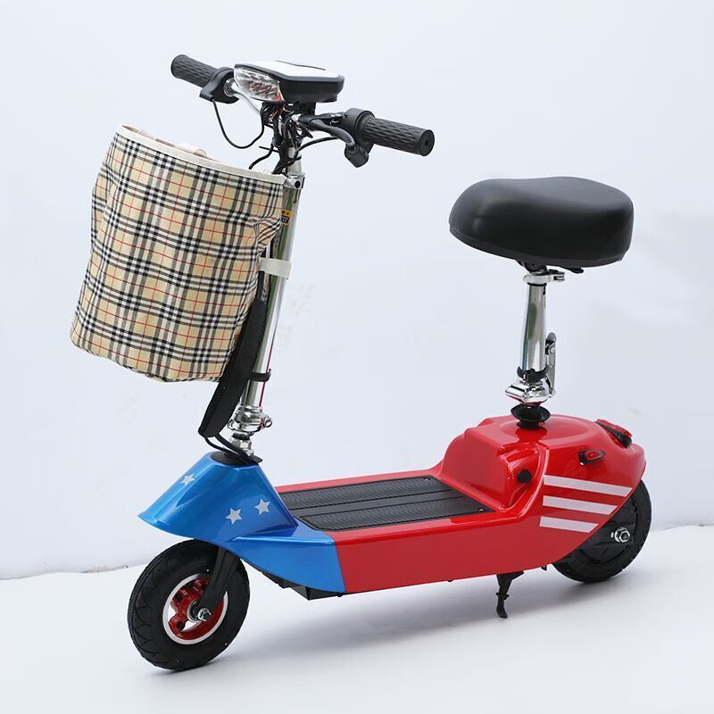 学生单人电动车轻便式可折叠迷你电动滑板车同款小型代步车成人锂电池