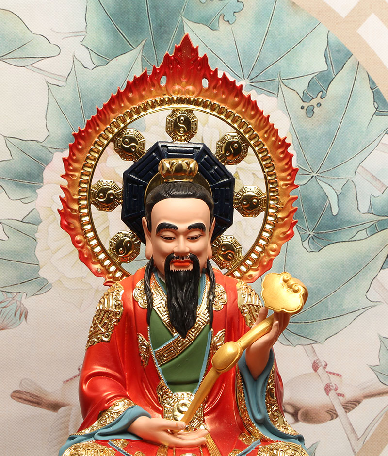 树脂三清神像道德天尊元始天尊灵宝天尊家居摆件原创 12英寸道德天尊