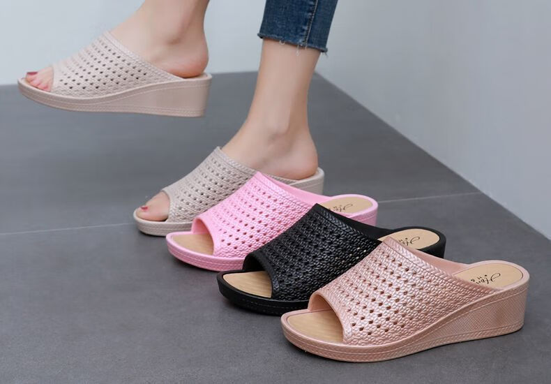 老太太中老年人拖鞋水晶塑料熟胶老太婆大妈老式是托施扡鞋2022新款