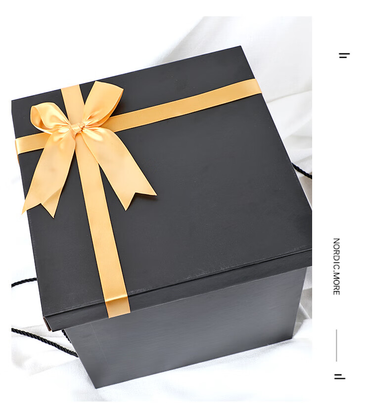 超大号礼物盒礼品包装空盒子生日仪式感送男生女朋友箱子nice白色手提