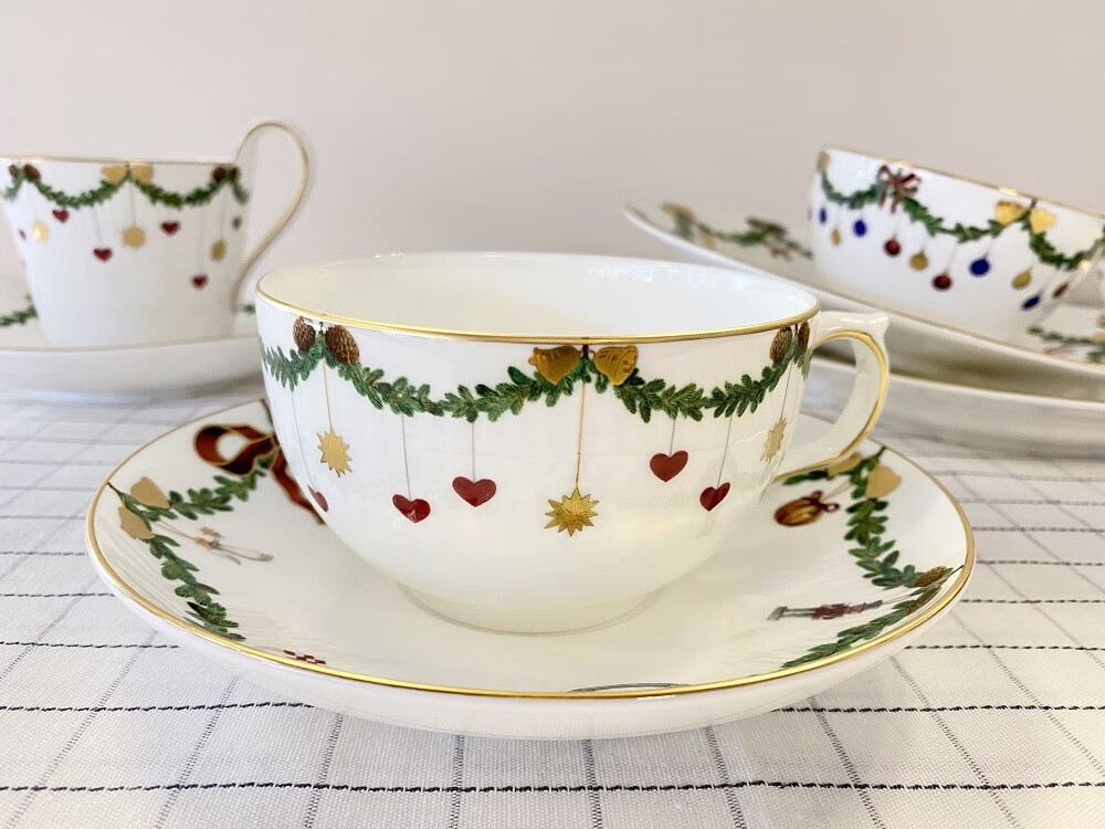 哥本哈根餐具哥本哈根royal copenhagen经典圣诞北欧餐具下午茶手绘