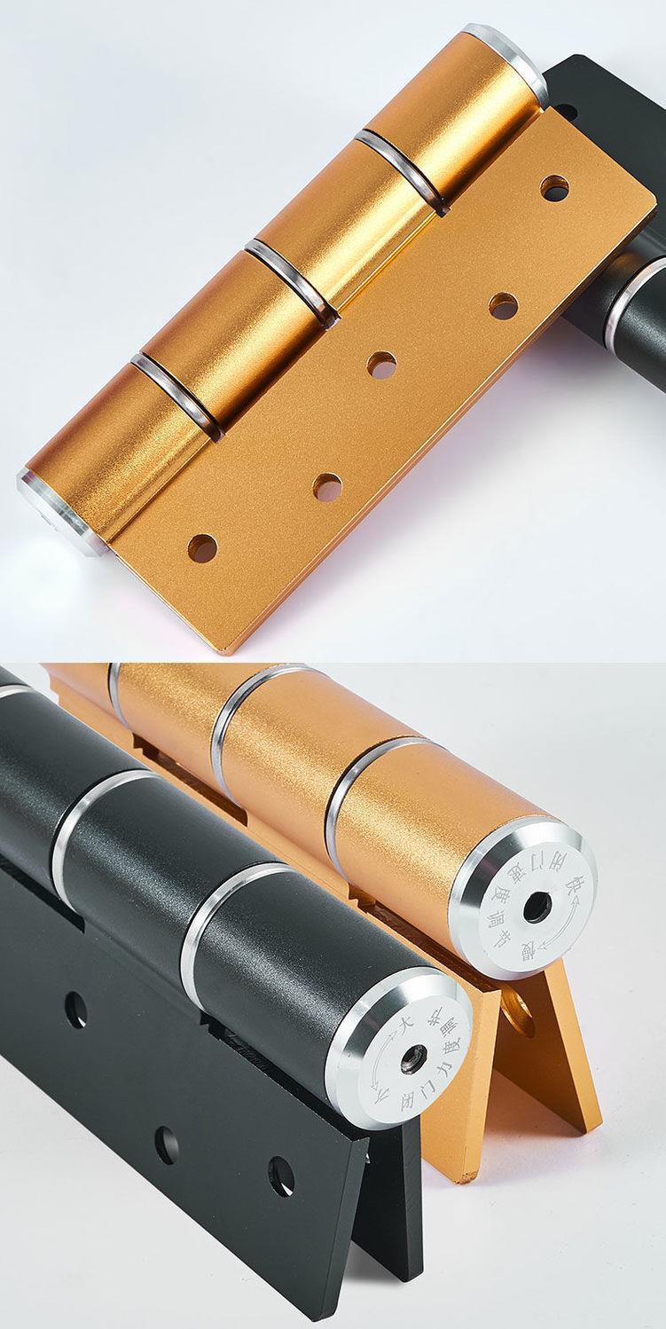 奥非加家用静音大门不锈钢液压合页免打孔阻尼缓冲定位自动闭门器合页