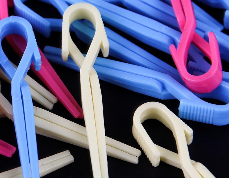 美发定位烫夹子皮卡路纹理带弹簧造型小夹盒装冷烫交叉头发分区夹