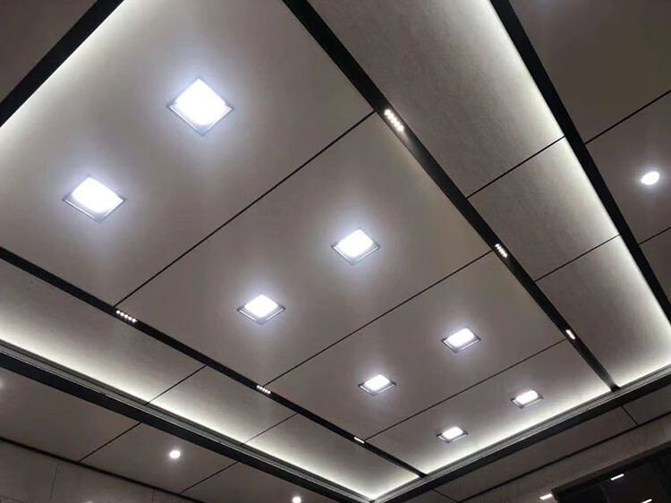 灯集成吊顶延伸板黑色筒灯厨卫灯190 600 75 150*600大孔格栅灯黑色