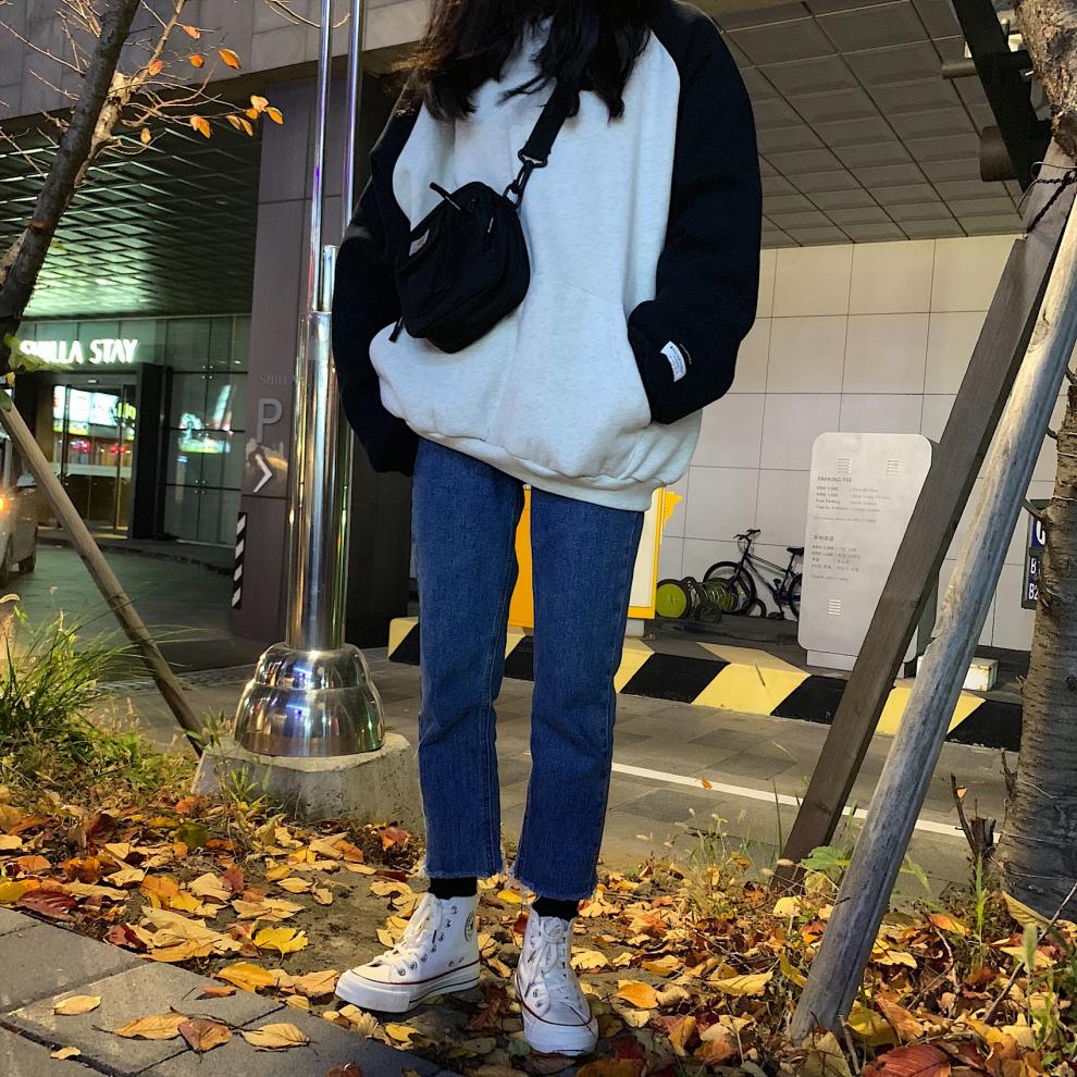 kwtbsp情侣款韩国街拍万年经典款百搭复古1970s复刻白色高帮帆布鞋女