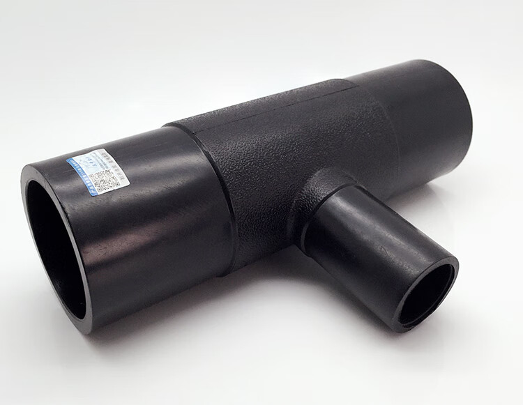 水管管材 pe对接式异径三通 hdpe水管接头 排水管道配件 t75*40【图片