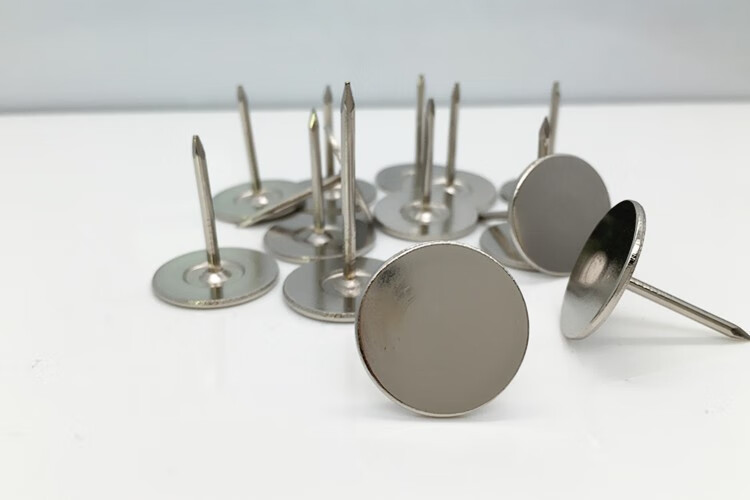 软包图钉摁钉不锈钢大头钉打孔安全家用水泥钢钉加长平头钉大号耐