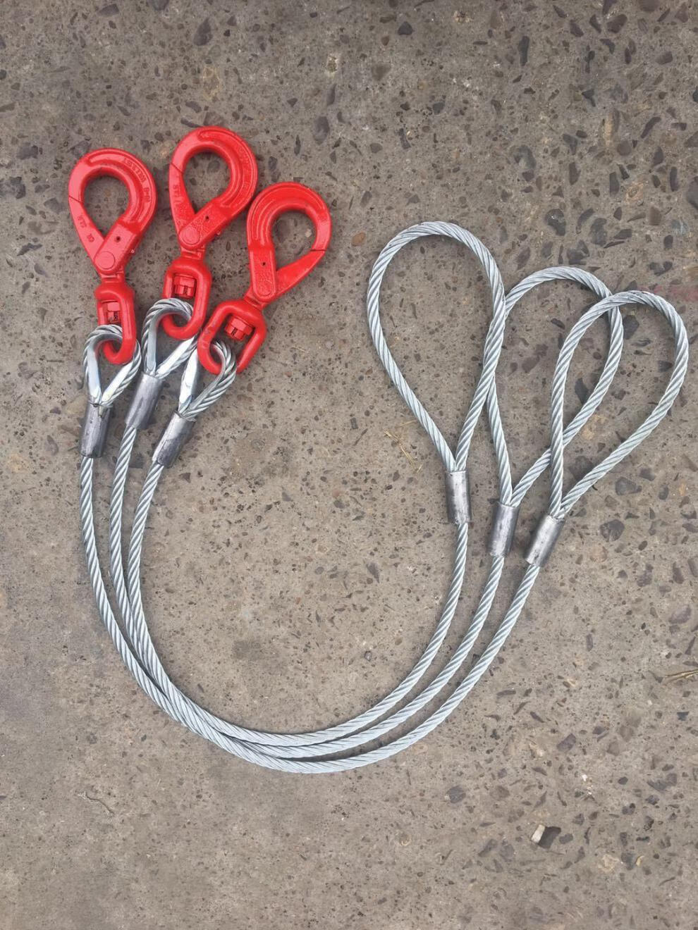 手工编头双扣插编钢丝绳起重吊装钢丝绳吊具索具吊索钢丝绳吊起重 10