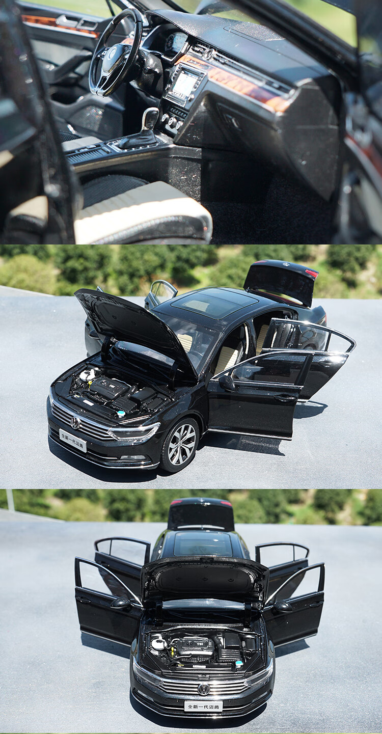 1 :18 2017款迈腾警车模型b8一汽大众 原厂合金汽车模型 迈腾警车