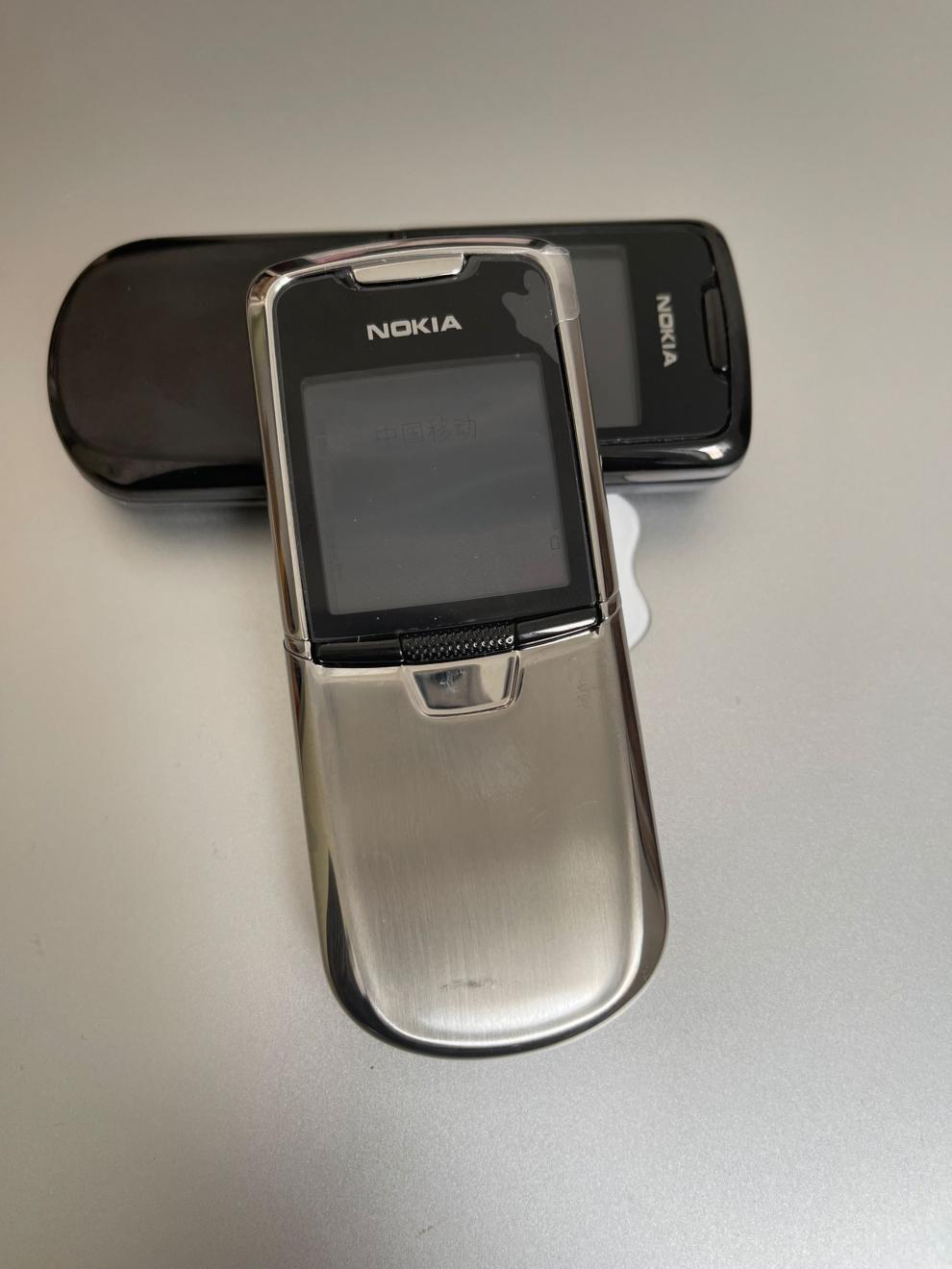 nokia/诺基亚 8800不锈钢金属上滑盖手机怀旧金典老款收藏品手机 银色