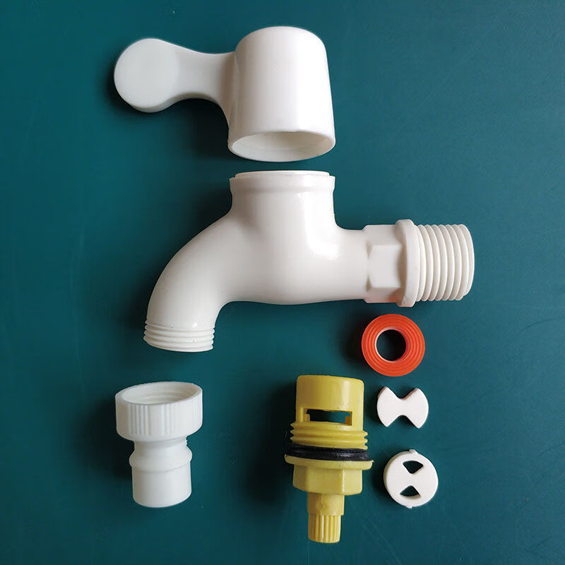 厨房洗衣机面盆卫生间水龙头农村家用自来水pvc胶塑料水龙头开关4分6