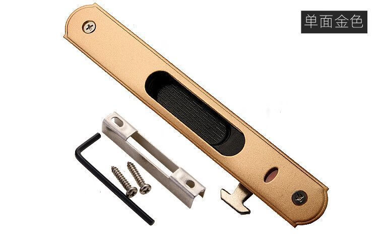 断桥铝90门窗勾锁窗锁铝合金推拉门窗钩锁推拉移动门锁单面锁扣好货