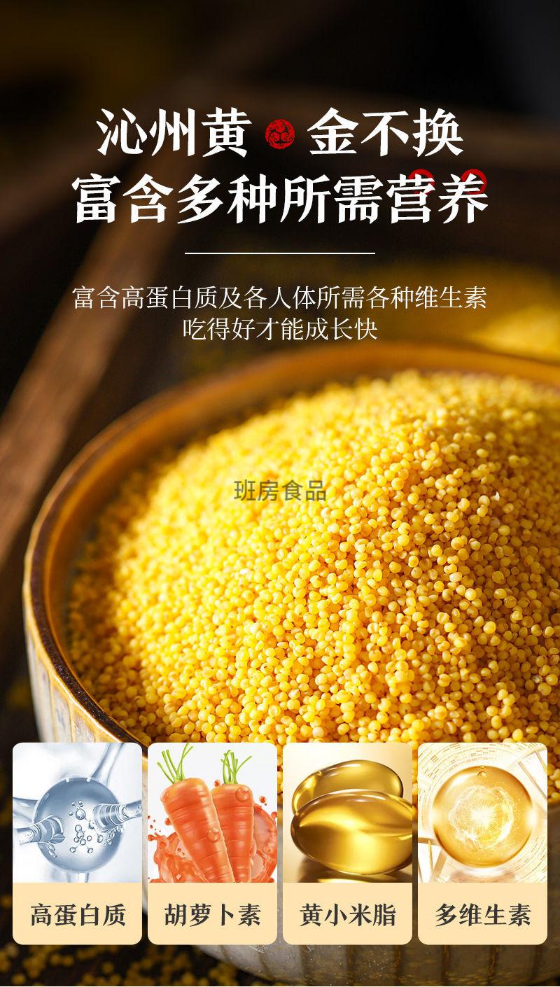 沁州黄小米山西2021新小米五谷杂粮黄小米月子小黄米小米粥1斤5斤沁州