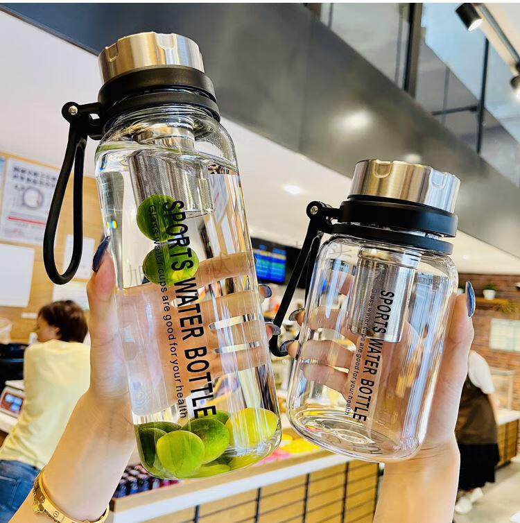 2000ml水杯大容量 男女运动水壶日本感玻璃杯男士超大容量2000ml水杯