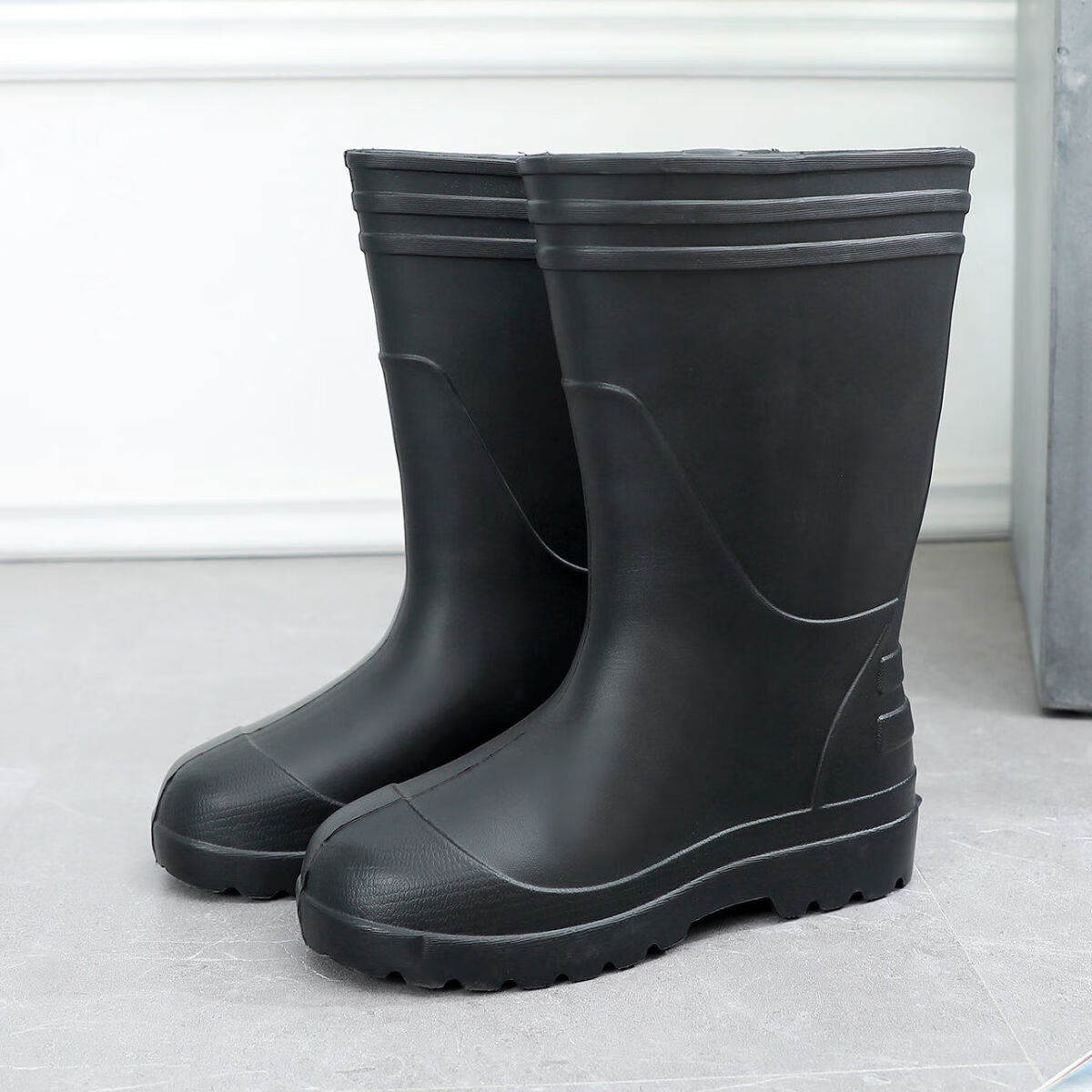 高筒无网布速干男雨鞋劳动水鞋eva泡沫轻便食品卫生靴水靴雨鞋水产