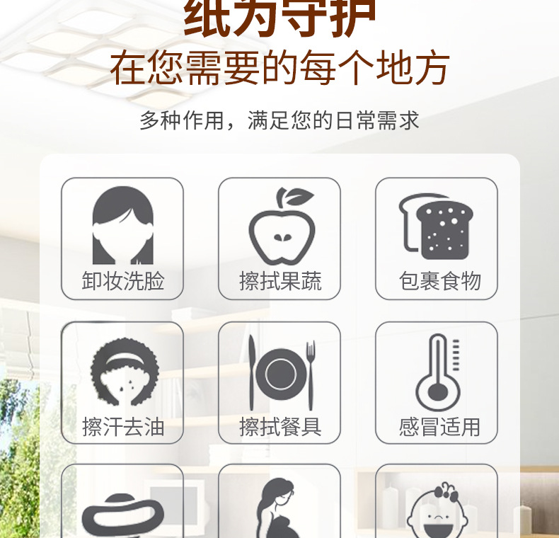 60包整箱木浆抽纸家用实惠装餐巾纸母婴适用纸巾卫生纸擦手纸xu 1包