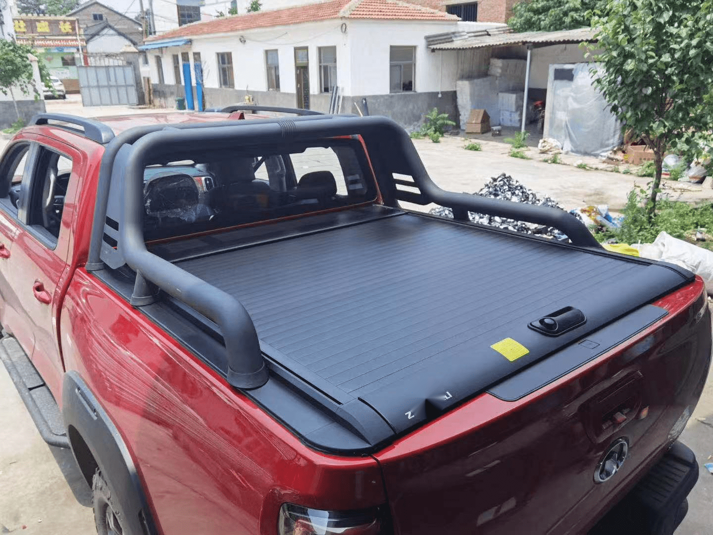 长城炮后箱盖皮卡后备箱改装风骏5锐骐6货箱车卷帘域虎7电动后盖 炮乘