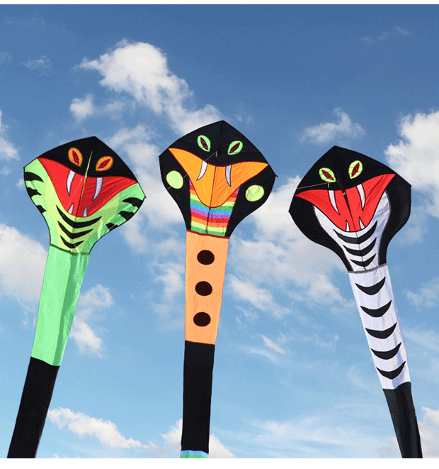 迪士尼(disney)2022新款眼镜蛇风筝沈阳贾元丰风筝眼镜蛇35米大蛇长蛇