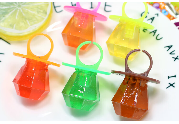 戒指糖 儿童糖果钻石糖10g*30包创意钻石戒指糖砖石魔戒糖怀旧糖果