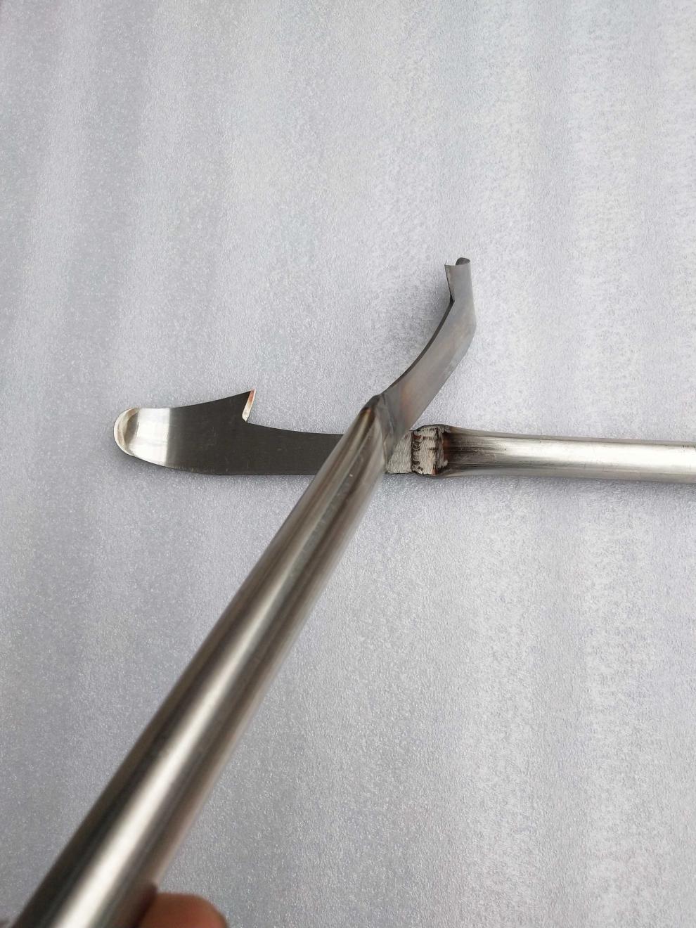 新款不锈钢开桂树皮刀扒桂皮刀剥桂皮刀开桂皮剥杜仲皮刀神器长35cm一